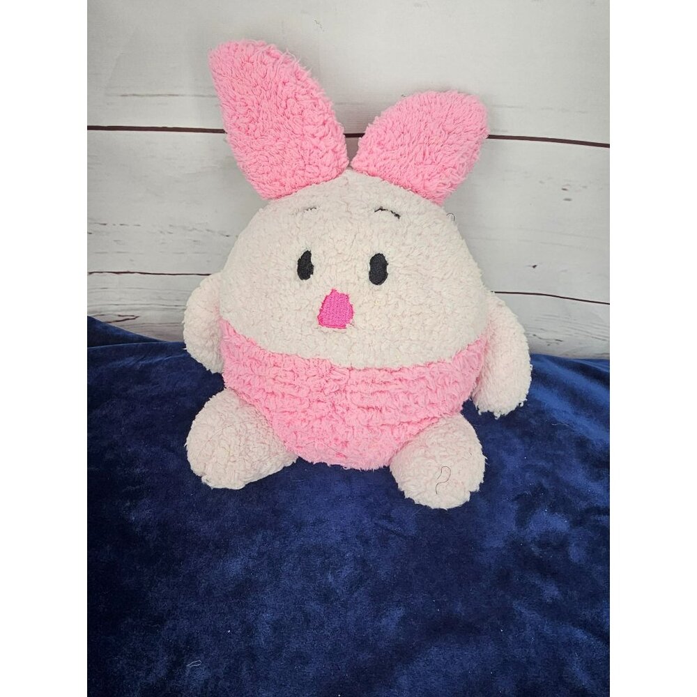 Disney Parks Pink Round Piglet Plush Fuzzy Ball Pink Winnie The Pooh
